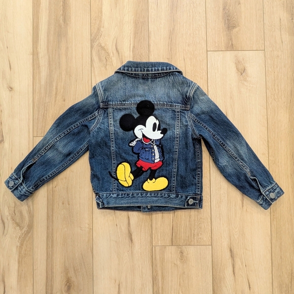 Disney Gap Mickey Mouse Denim Jacket - Picture 1 of 5